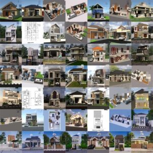 (LIMITED PROMO) Paket Premium: 85++ Desain Rumah dan Aneka Bangunan 1 Lantai + All Bonus Produk